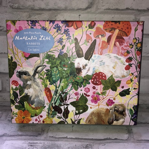 Artisan Other - Nathalie Lete Rabbits 500 pc puzzle complete